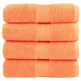 vidaXL Prosoape oaspeți premium SOLUND 4buc. portocaliu 30x50cm 600gsm