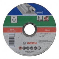 Disc de taiere pentru metal BOSCH , drept ,D 115 mm; grosime 1,6 mm
