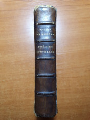 carte din anul 1889-poezii si nuvele de alfred de musset in limba franceza foto