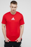Cumpara ieftin Adidas tricou de antrenament culoarea rosu, neted