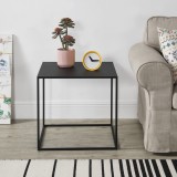 Masa consola CleoF 50 x 55 x 55 cm negru mat [en.casa] HausGarden Leisure
