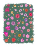 Cumpara ieftin Sticker decorativ Flori, Multicolor, 70 cm, 11526ST