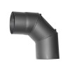 Cot horn de fum 90&deg; &Oslash;130 mm, otel 1,5 mm, cu usa de curatare (V.A.P.K.)