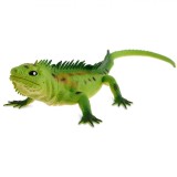 Figurină Plastic, Iguana Verde, Lungime 33 cm, Model Realist, Oem