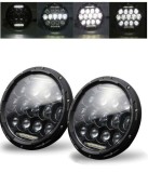 2 x LED Far Lumina Lampa 178mm/7inch 75W Hi/Low/DRL/Indicator Halo Intermitente Moto 4x4 AWD 4WD 12V 24V