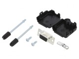 Conector D-Sub HD 15-Pini Mamă Lipire Pe Cablu Gold Flash 8mm