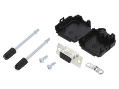 Conector D-Sub HD 15-Pini Mamă Lipire Pe Cablu Gold Flash 8mm