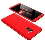 Husa de protectie pentru samsung galaxy s8 ultra-subtire 3 in 1 rosu, Flippy