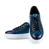 Sneakers barbati albastri din piele SK19