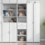 Gossi dulap inalt, alb, 45x42,5x185 cm, lemn compozit