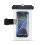 Husa Universala Smartphone Subacvatica, (Brat, 5,5 inch) Transparent
