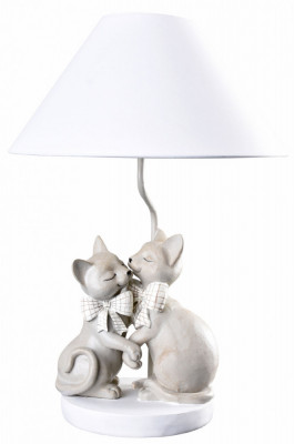 Lampa de masa cu doua pisicute CW613 foto