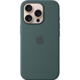 Husa de protectie Apple cu MagSafe pentru iPhone&nbsp;16 Pro, Silicon, Lake Green