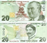 TURCIA 20 lire ND 2009 serie G UNC!!!