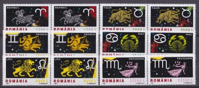 RO 2002 LP 1576 &amp;quot;Semnele zodiacului II &amp;quot; pereche H , MNH foto