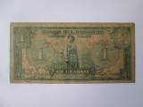 Rara! Paraguay 1 Guarani 1943,bancnota din imagini