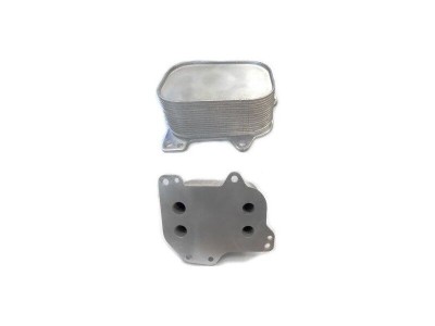 Radiator racire ulei motor, termoflot Audi A1 (8X), 11.2014-2018, motor 1.6 TDI, 85 kw, diesel, 119x80x54 mm, garnituri incluse, din aluminiu foto