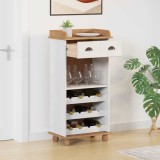 vidaXL Cabinet de vin &quot;ASKIM&quot; cu 12 suporturi pentru sticle Alb Lemn solid din pin