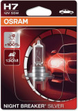 Bec halogen H7 12V Osram Night Breaker Silver +100% blister 1 bucata