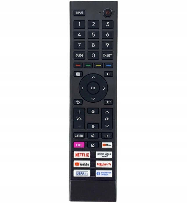 Telecomanda Universala ERF3B80H Pentru Hisense Lcd, Led si Smart Tv Gata de Utilizare
