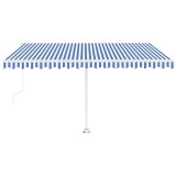 Cumpara ieftin Copertina autonoma retractabila automat albastru&amp;alb 400x300 cm