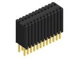 Conector mamă 24 pini, THT, drept, pas 1,27 mm