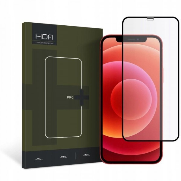 Folie de protectie Ecran HOFI PRO+ pentru Apple iPhone 12 mini, Sticla Securizata, Full Glue, 2.5D, Neagra