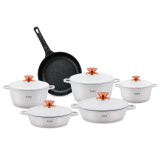 Cumpara ieftin Set oale de inalta calitate din aluminiu Zass Gourmet ZG-ZCS 01,Alb ProDesign DailyAppliances