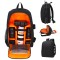 Rucsac Foto, VisionHub&reg;, Pentru Camere Profesionale DSLR - Mirrorless, Camera Sport, Drona, Suport Trepied, Husa impermeabila, 30cm x 45cm, Negru Port