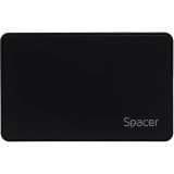Rack extern pt HDD/SSD, 2.5 inch, S-ATA, interfata PC USB 3.1 Type C, plastic, negru