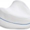 Perna pentru picioare MRG M-476, Spuma cu memorie, Invelis textil, Alb C476