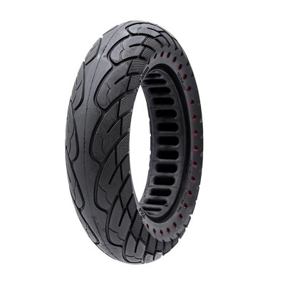Anvelopă plină, pentru trotineta electrică, 10x2.5-6.1/B34, negru cu puncte roșii, eWheel | Motorevolution foto