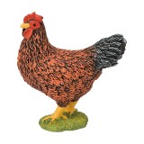 Figurina Gaina Maro - Animal de Ferma, Jucarie Educativa, Model Plastic Realist