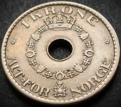 Moneda istorica 1 KRONE / COROANA - NORVEGIA, anul 1940 *cod 4642 - excelenta foto