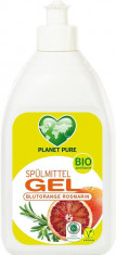 Detergent Gel pentru Vase cu Portocale Rosii Bio 500 mililitri Planet Pure foto