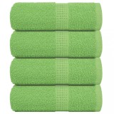 VidaXL Prosoape pentru oaspeți 4 buc Verde măr 360 g/m&sup2; 100% bumbac