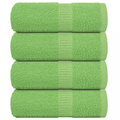vidaXL Prosoape pentru oaspeți 4 buc Verde măr 360 g/m&amp;sup2; 100% bumbac foto