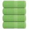 vidaXL Prosoape pentru oaspeți 4 buc Verde măr 360 g/m&sup2; 100% bumbac 137020