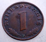 2.751 GERMANIA 1 REICHSPFENNIG 1938 D, Europa, Bronz