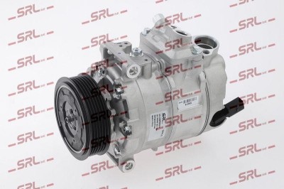 Compresor AC nou Vw Amarok 10-, Transporter T5 03-16, motor: 2.0 BiTDI, 2.0 TDI, tip Denso: 6SEU14C, Diam. fulie (mm) 100, SRLine, 7E0820803J foto