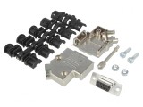 &quot;D-Sub 9PIN Mufă Mamă Neagră Set Complet&quot;