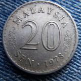 2L - 20 Sen 1978 Malaysia / Malaezia, Asia