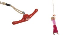 Franghie cu manere - Ventolino Rosu - 2,55 m - Accesorii spatiu de joaca