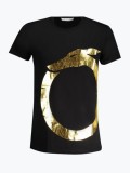 Cumpara ieftin Tricou barbati din bumbac cu croiala Regular fit si logo, TRU2MTS01, Negru, S