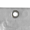 Prelata schelă 0,80 x 10 m, 150 g/m&sup2;, Albă, Protecție pentru șantier