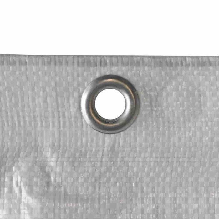 Prelata schelă 0,80 x 10 m, 150 g/m&sup2;, Albă, Protecție pentru șantier
