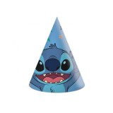 Set 6 palarii (coifuri) de hartie model Stitch si Angel Disney