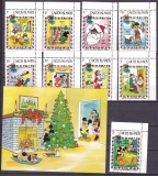 Caicos 1983 Disney Craciun MI 22-30 + bl. 2 MNH