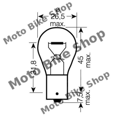 MBS Bec 12V-21W BA15S CT, Cod Produs: 1593177MA foto