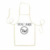 Sort Bucatarie Personalizat Margine Galbena, Poliester, Impermeabil, Unisex, Cadou Text/Poza 72x58cm